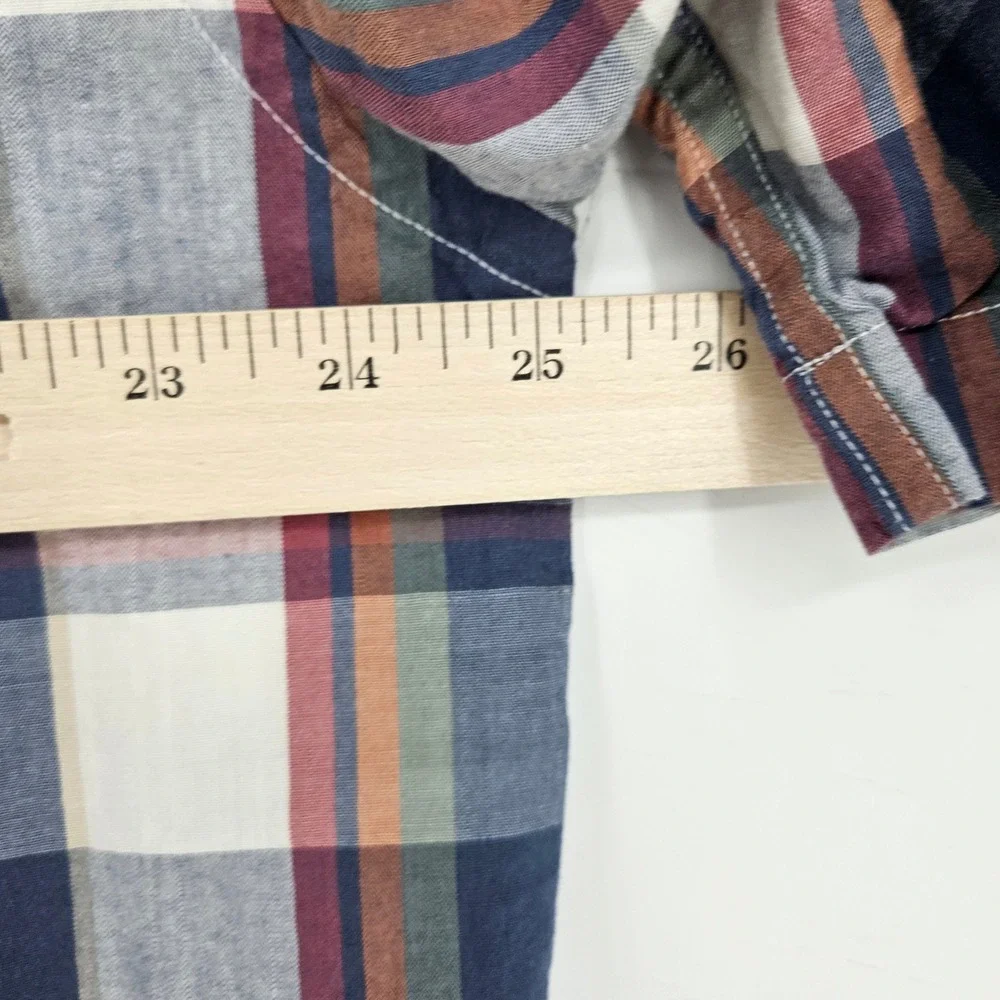 Pendleton Shirt‎ Mens Large Plaid Button Down Short Sleeve Casual FLAWS